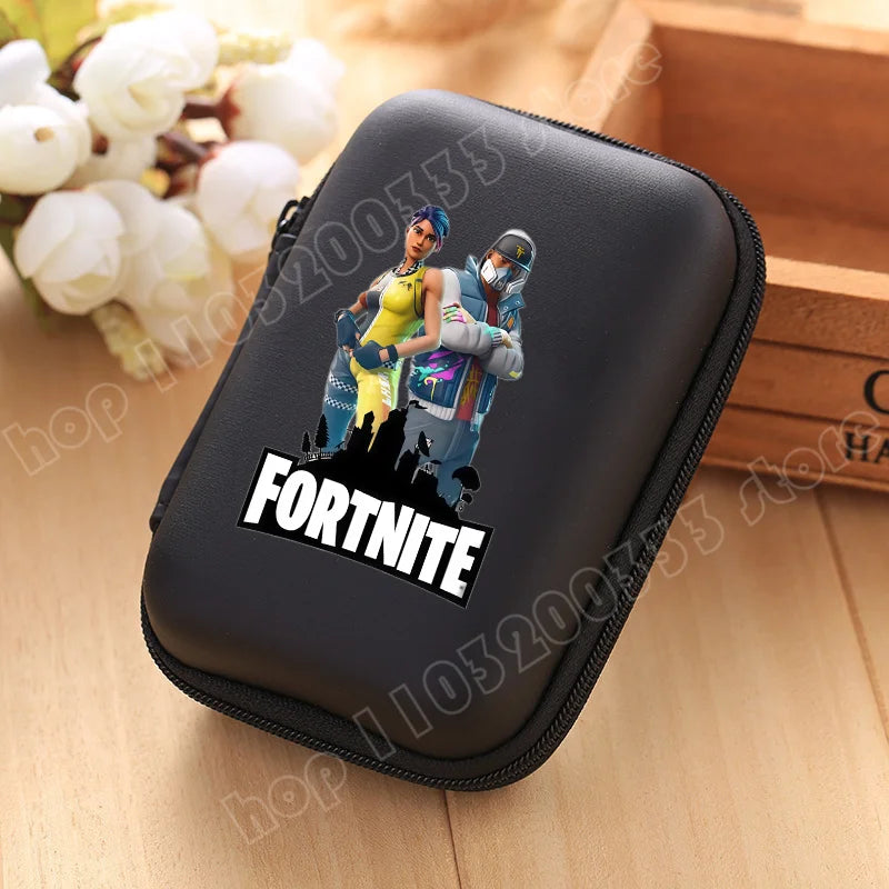 New Fortnite Storage Bag Multi-Function Data Cable Charger Organizer Travel Earphone Protective Pouch Children's Birthday Gift