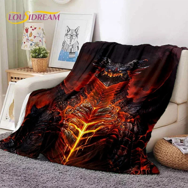 WOW, World of Warcraft Demon Hunter, Lich King igraće 3D mekane deke, prekrivač za piknik, krevete, sofu, dom, spavaću sobu, dječje poklone