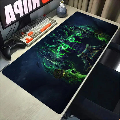 Natural Horde Alliance Mouse Pad Rubber Large Computer Desk Keyboard Mat HD World Of Warcraft Gaming Mousepad Speed Locking Edge