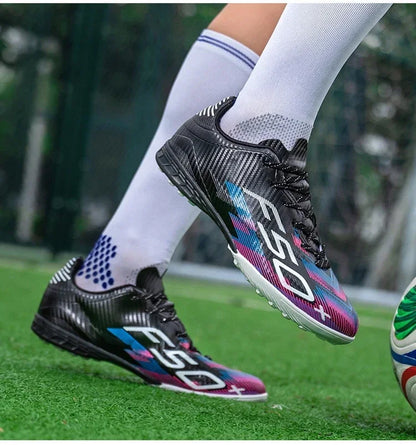 Nouvelles chaussures de football pour hommes, chaussures d'entraînement, chaussures de sport pour terrain gazonné, chaussures de football pour activités de plein air, baskets antidérapantes, chaussures professionnelles po