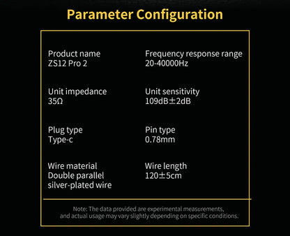 KZ ZS12 PRO 2 Flagship-Grade Super-Linear Hybrid IEM Earphones HiFi Bass In Ear Headphones Esports Gaming Headest Wired Earbuds