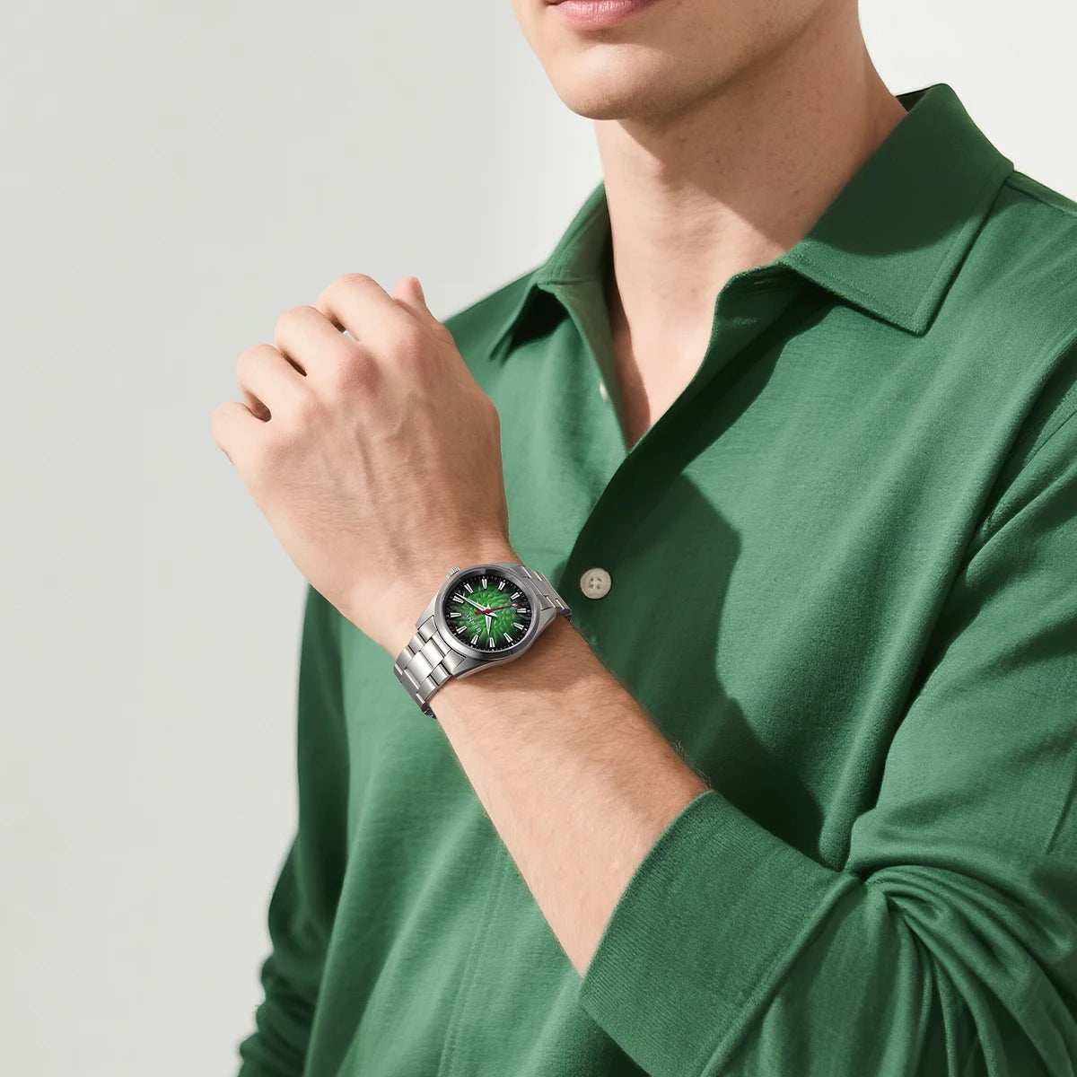 Orologio da uomo BERNY – Orologio al quarzo, vetro zaffiro, lancette luminescenti, impermeabile fino a 10 ATM, interamente in acciaio inossidabile – Stile elegante e casual, ideale per l’uso quotidiano o per le occasioni professionali