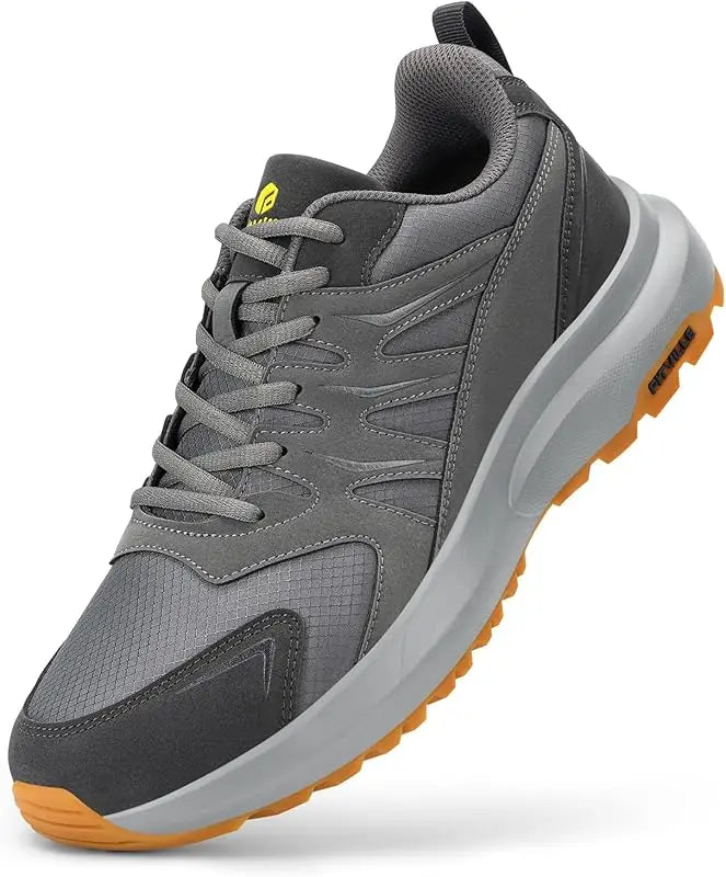 FitVille Extra Wide Sneakers For Men Hiking Walking Shoes Wide Toe Box Lightweight Running Shoe For Flat Feet With Arch Support