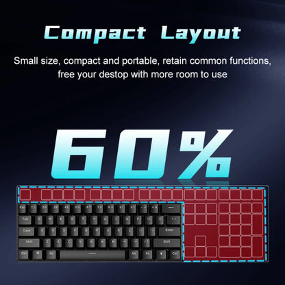 RGB Teclado mecanico branco 60% mechanical keyboard gaming white clavier gamer blanco tecla key board black pc keyboards