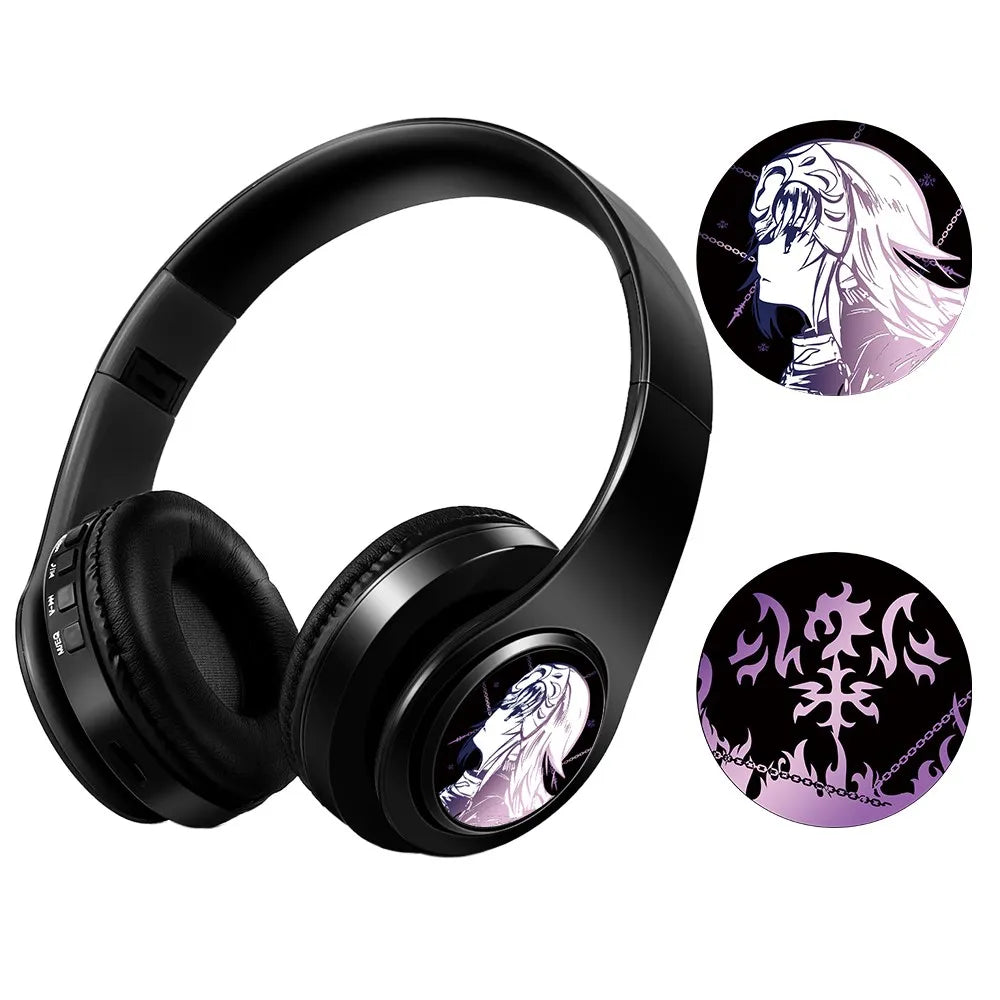 Miku Nakano Sanjiu Cosplay Bluetooth Headset 5.0 Over-ear Stereo Anime Headphones  for Mobile Phone