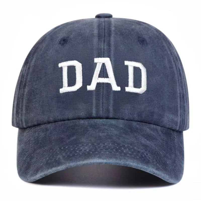 2 stuks unisex baseballpetten met geborduurde letters ‘DAD’ en ‘MOM’, wasbaar, voor lente en herfst, verstelbaar, casual, met zonwering