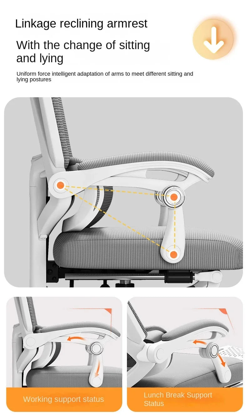 Ergonomic Mesh Office Chair with Lumbar Support, High-Back Computer Desk Chair for Adults, Comfortable Task Chair for Long Hours