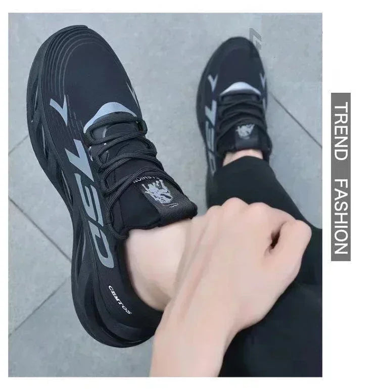 Men’s Shoes New Summer Breathable Mesh Tide Brand Sports Leisure Running Lightweight Red Boom Fashion Shoes