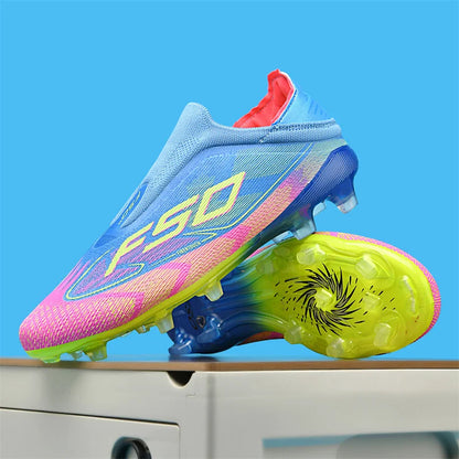 Botas de fútbol para hombre New Society para césped, tenis deportivos para adulto, transpirables y ultraligeras, zapatillas de fútbol para exteriores