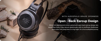 Pre-order Linsoul Kiwi Ears Altruva Hi-Fi 50mm Dynamic Driver Headphones Open-Back Design Headphones with Premium Design