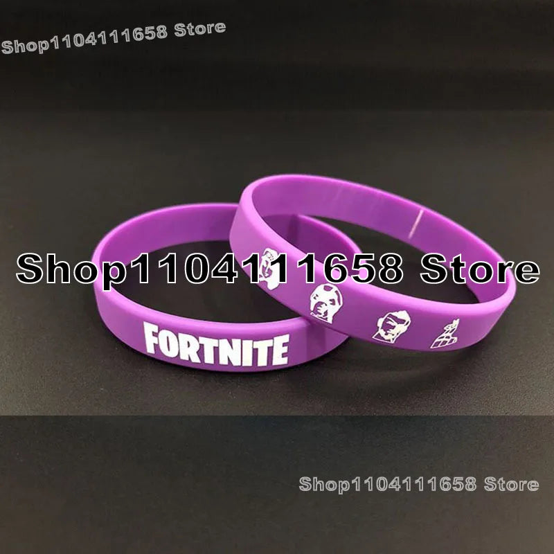 Brățară luminoasă din silicon, tematică Fortnited, decor pentru petrecere, brățară aniversară din cauciuc, jucărie la modă pentru adulți și adolescenți, cadou aniversar