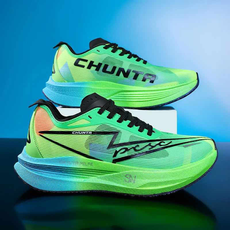 Men's Sports Shoes Carbon Plate Running Shoes Male Marathon Sneakers Racing Shock-absorbing Athletics Training Shoes for Women