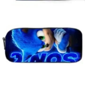 Sonic The Hedgehog Double Pencil Case Stationery Bag Storage Pouch