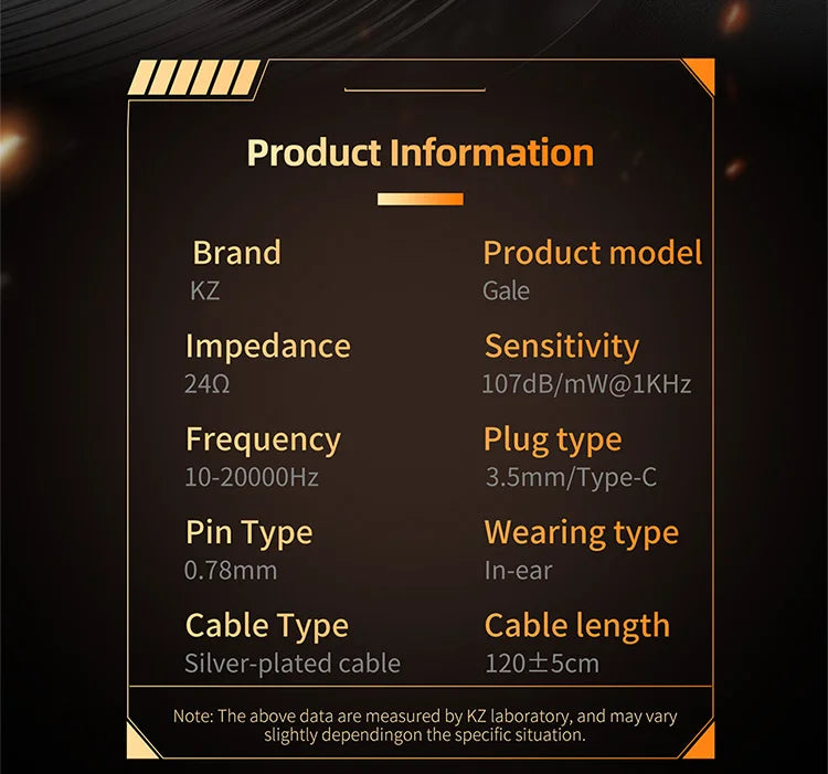 Pre-order KZ Gale In-Ear Super-Linear Driver Hifi IEM Earphone for Game with Detachable Silver-Plated Recessed 2-Pin Cable