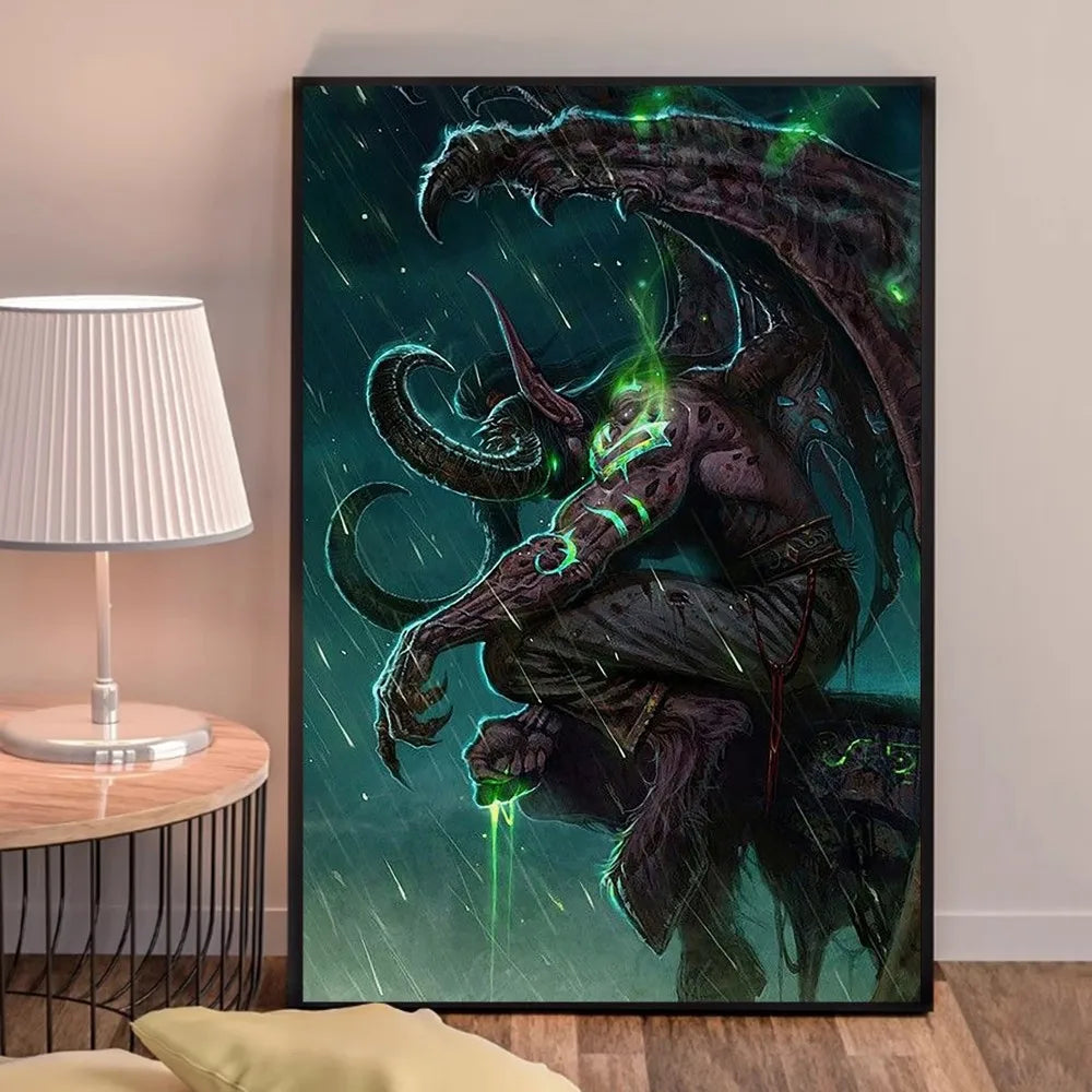 World of Warcraft Game Poster Good Quality Prints and Posters HD Quality Poster Wall Art Painting Study Home Decor