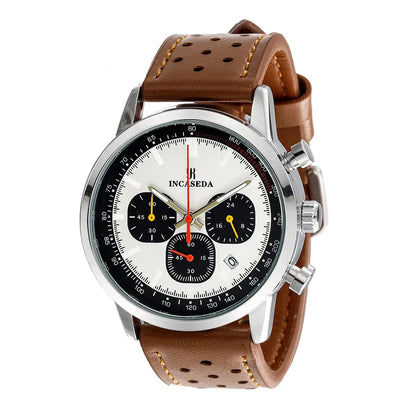 Montre à quartz INCASEDA chronographe 42 mm, mouvement multifonctionnel, série luxe pour homme, ultra-lumineuse, tendance