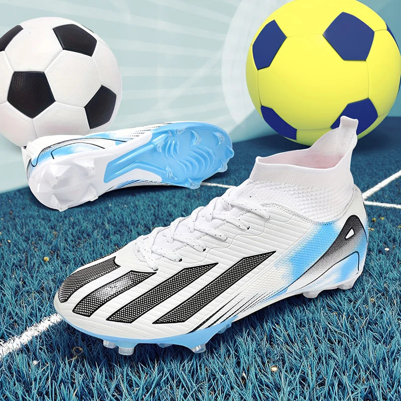 Men's New TF Football Boots Sneakers Society Turf Grass Ultralight Male Soccer Shoes Comfortable Ankle Football Shoes Futsal Fast
