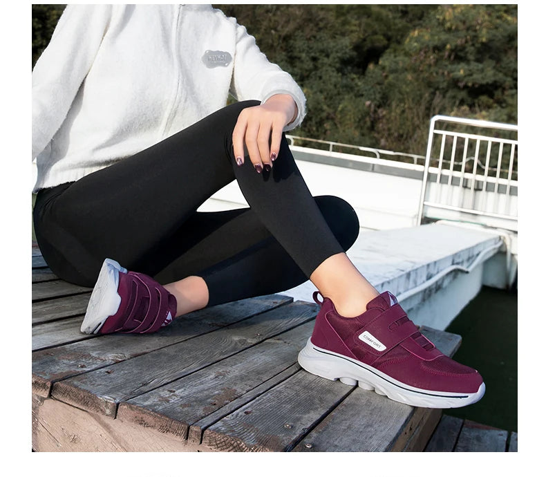 Chaussures de marche unisexes confortables, légères, respirantes, antidérapantes, à bout large, baskets décontractées, chaussures de marche toutes saisons