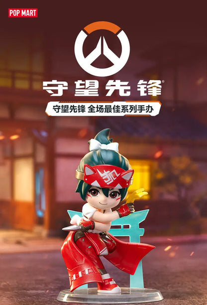 Aito POP MART Overwatch Play Of The Game -sarjan blind box PVC-keräilyfiguuri, työpöytäkoriste, tyttöjen lelumalli faneille