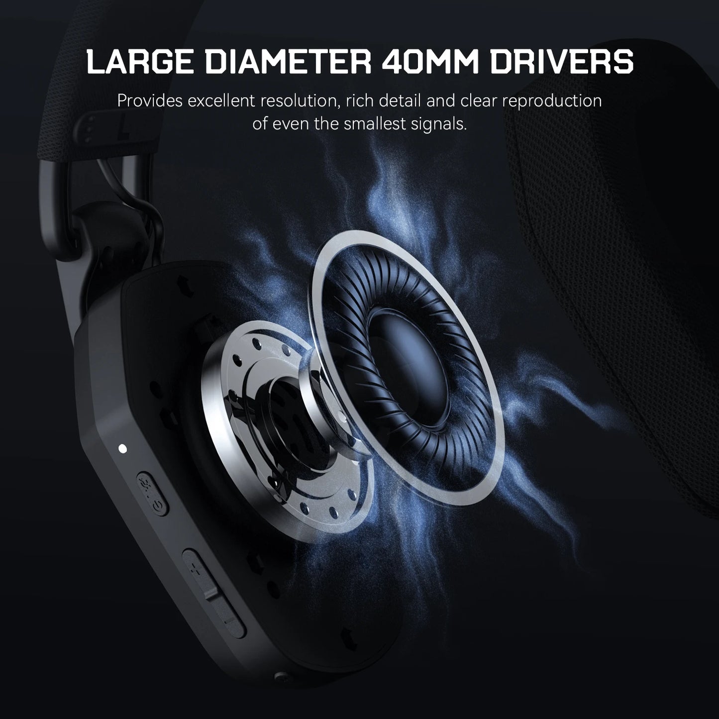 EKSA G19BT 2.4GHz Wireless Gaming Headphones Ultra-light Bluetooth 5.4 Headset Gamer with Microphone for PC/PS5/Xbox