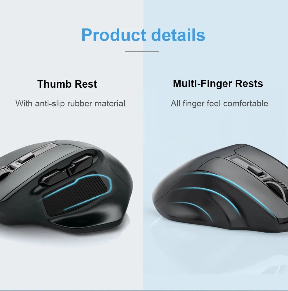 E-YOOSO 2.4G Wireless Mouse PAW3212 4800 DPI Ergonomic Mouse Gaming Mouse Office Mouse for Notebook PC Laptop MacBook