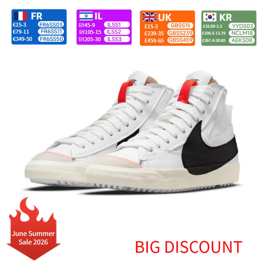 Nike Blazer Unisex Sneakers Classic Retro Design Durable Comfort for Casual Everyday Wear DD3111-100