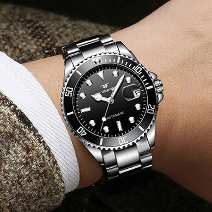 Orologi da polso meccanici BINBOND da uomo, di lusso, luminescenti, impermeabili, automatici, con tourbillon, scheletrati