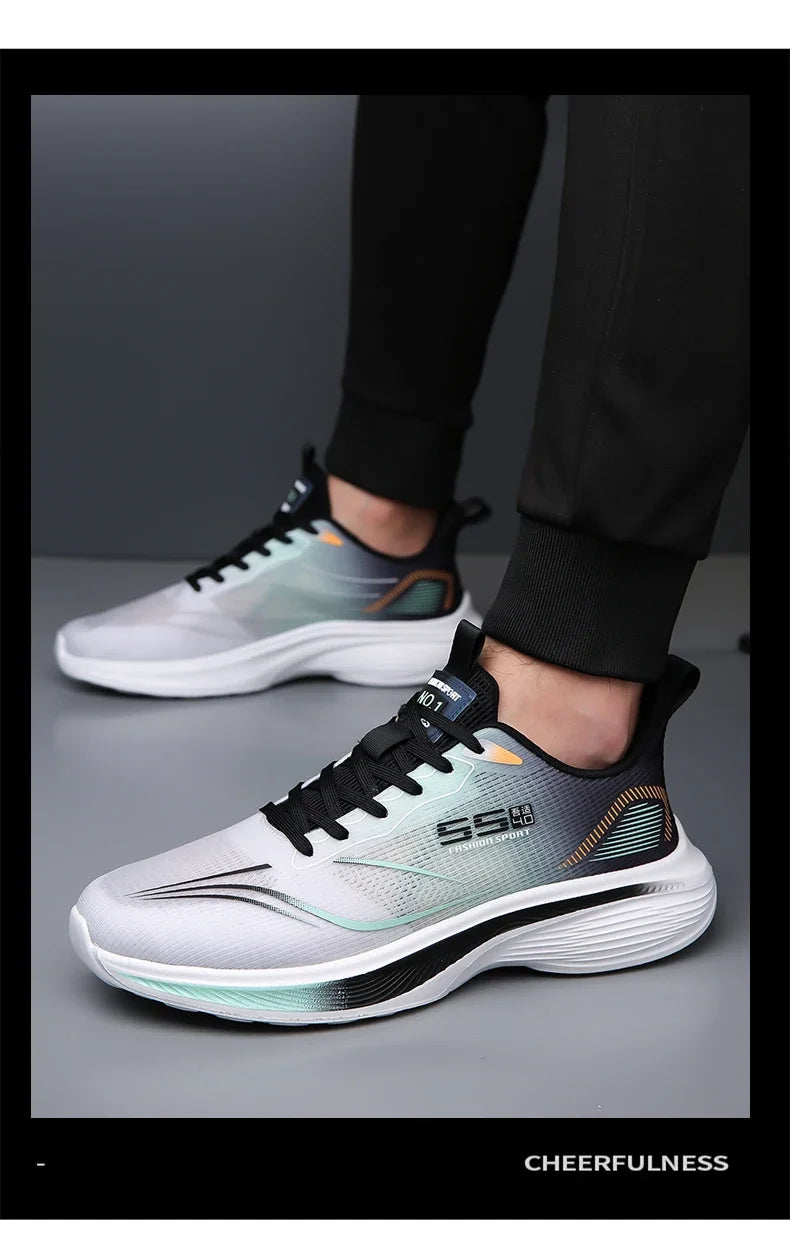Pantofi de maraton cu placă din carbon pentru bărbați, sneakers casual cu pernă de aer, încălțăminte sport de alergare masculină luxoasă, confortabilă și ușoară