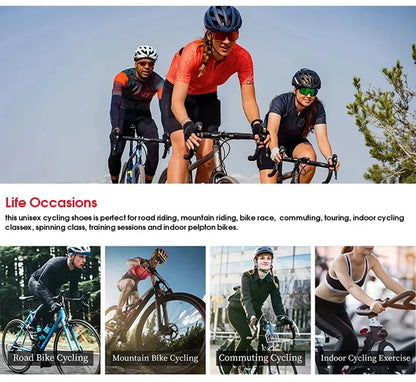 Men Non Locking Mountain Bike Shoes Without Cleats Road Bicycle Rb Speed Non Cleat Cycling Shoes Sneaker Flat Pedal Mtb Women