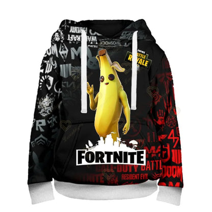 Φούτερ με κουκούλα Fortnite Fans 3D Battle Royale Print Cosplay Victory Printed για άνδρες, γυναίκες και παιδιά, streetwear φούτερ με κουκούλα