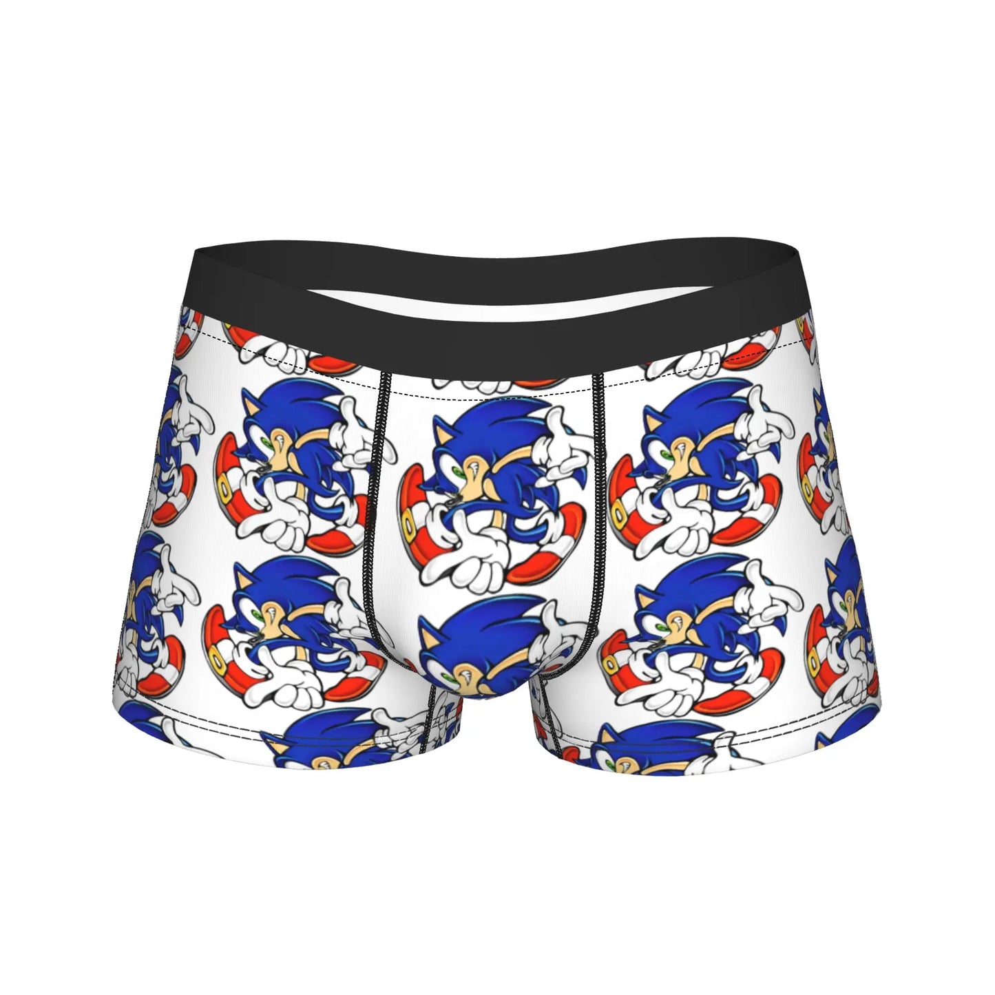 S-Sonic Retro Game Cartoon Underwear  Printed Boxershorts Quality Men Panties Elastic Boxer Brief Birthday Present