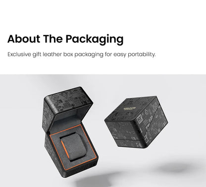 AGELOCER Original Budapest Watch Lady Leather Watch Strap Simple Big Calendar Automatic Mechanical Watch Birthday Gift for Women