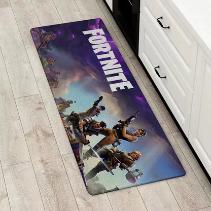 Capacho de Entrada Fortnites, Jogo Popular, Tapete Antiderrapante para Cozinha, Sala de Estar, Varanda e Casa de Banho, Tapete de Chão