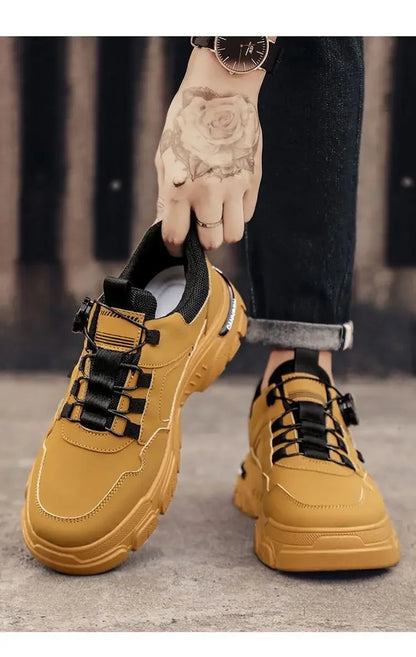 Summer Mens Casual Shoes Leather Men's Sneakers Comfortable Soft Male Wark Board Shoes Platform Shoe for Men Кроссовки Мужские