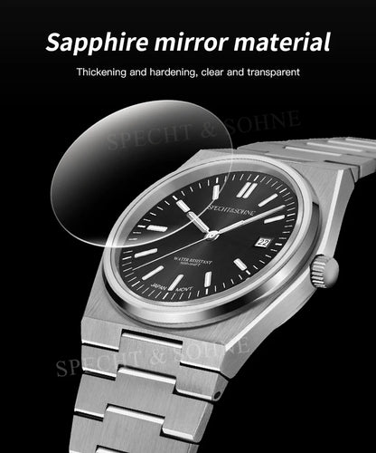 2025 New Arrivals Specht&Sohne Mens Watches Stainless Steel Sapphire Classic Quartz Men Watch Relogio Masculino 100M Waterproof