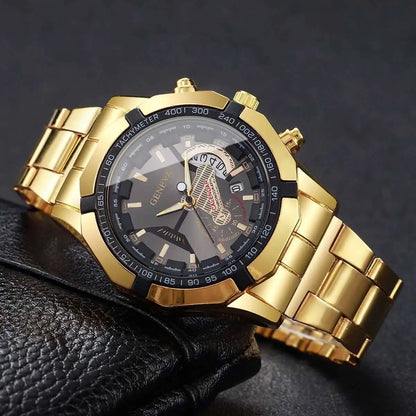 Montres de mode pour homme, montres d'affaires, montres de luxe à grand cadran avec calendrier, montres à quartz pour homme, Reloj Hombre (sans boîte)