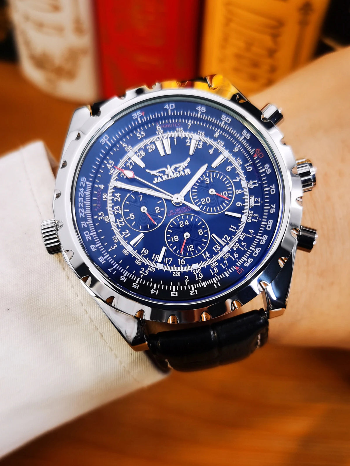 JARAGAR 212 Orologio meccanico automatico da uomo, modello business di lusso con calendario settimanale, orologio da uomo, regalo premium, Reloj Hombre