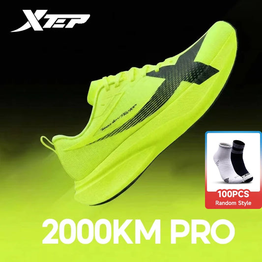 XTEP 2000km PRO Running Shoes For Men 2026 Spring Soft Durability Stability Comfort Lightweight Male Sports Sneaker 874219110026