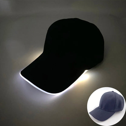 Fashion Glowing Baseball Cap LED Light Up Hip Hop Hat Bar Club Props Fluorescent Hat Men Women DJ Dance Supplies Costume