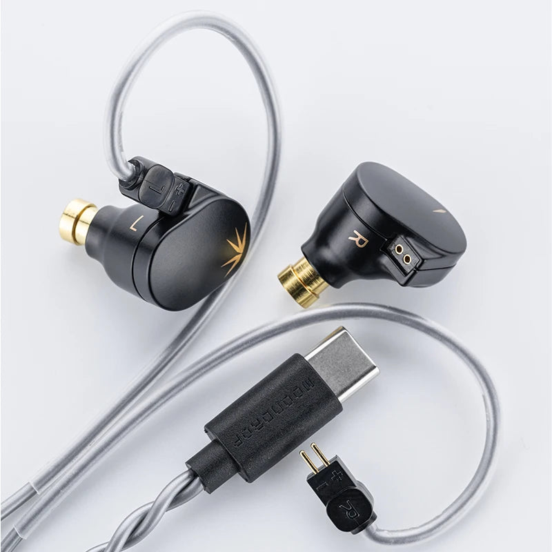 MOONDROP CHU II CHUII DSP Dynamic Driver In-Ear Earphone IEMs HiFi Music Earbuds with 0.78mm Interchangeable Cable Wried Headset
