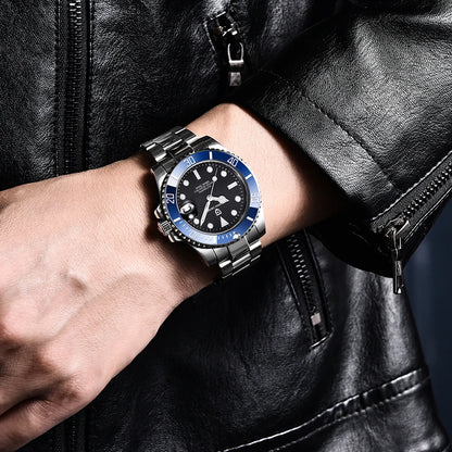 PAGANI DESIGN Men Automatic Mechanical Watch PD1661 8215 Dive Stainless Steel Waterproof Clock Sapphire Reloj Hombre