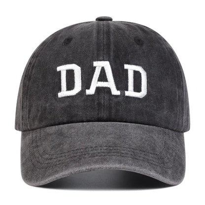 2 stuks unisex baseballpetten met geborduurde letters ‘DAD’ en ‘MOM’, wasbaar, voor lente en herfst, verstelbaar, casual, met zonwering