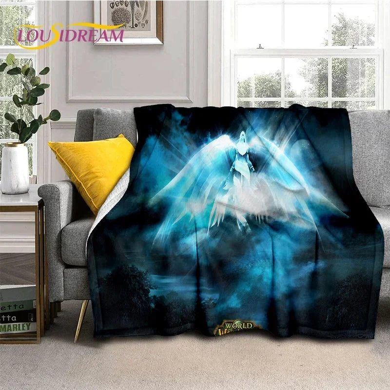 WOW, World of Warcraft Demon Hunter, Lich King igraće 3D mekane deke, prekrivač za piknik, krevete, sofu, dom, spavaću sobu, dječje poklone