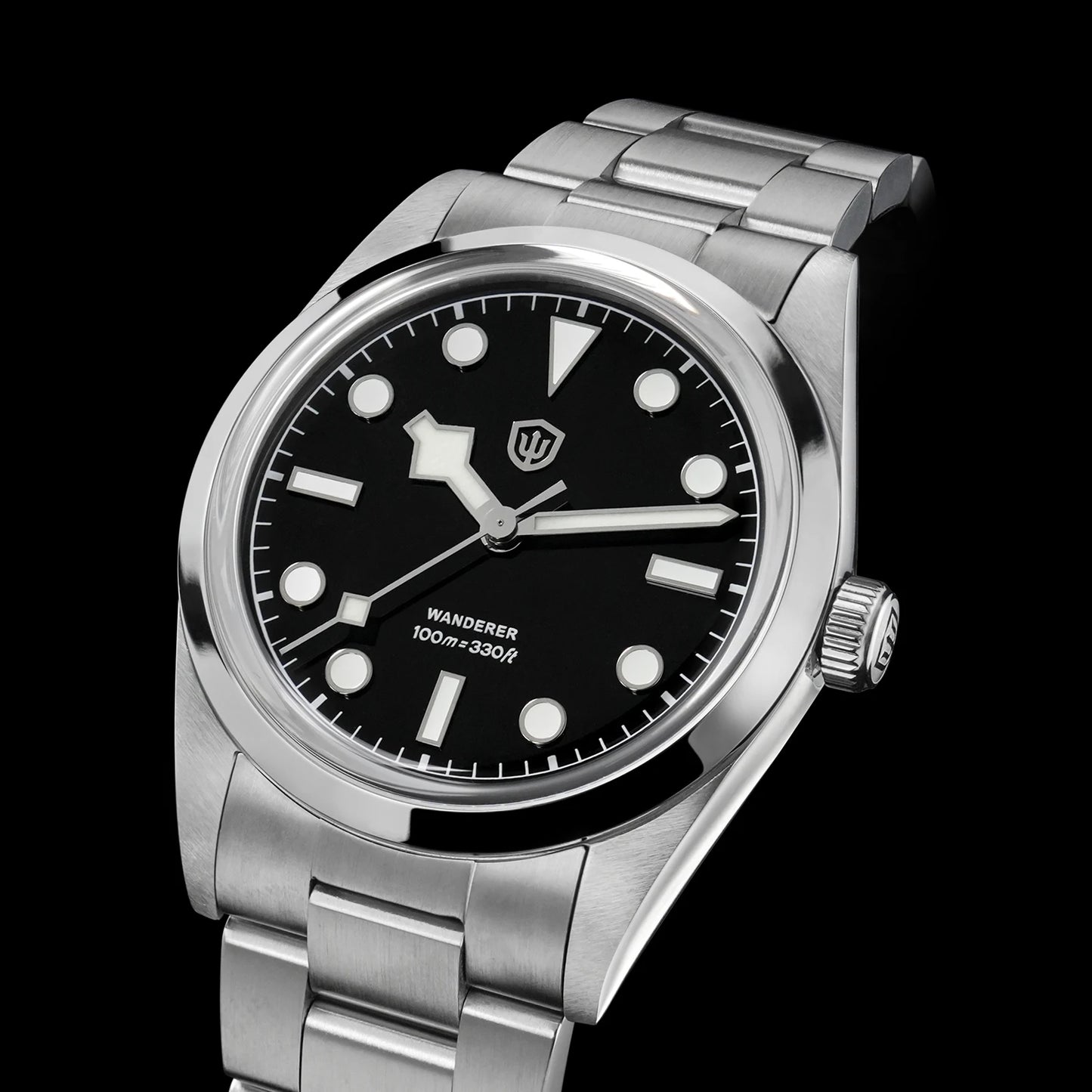 Watchdives WD1016 V3 36Mm VH31 Quartz Watch Man Multicolored K1 Bubble Mirror Sapphire Luminous 100M Waterproof Steel Wristwatch