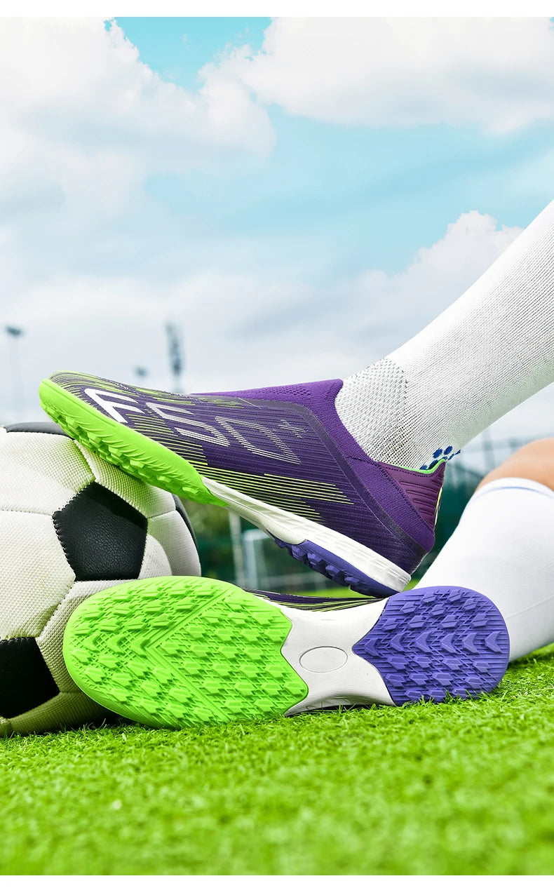 New Men's Football Boots Grass Cleats Futsal Comfortable Turf Soccer Shoes Sport Ultralight Fg Non Slip Indoor Adult Non-Slip