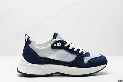 Low-Top Casual Men's Sneakers Fashionable Sport Shoes Comfortable Walking Shoes Men's Footwear Breathable Leather Upper