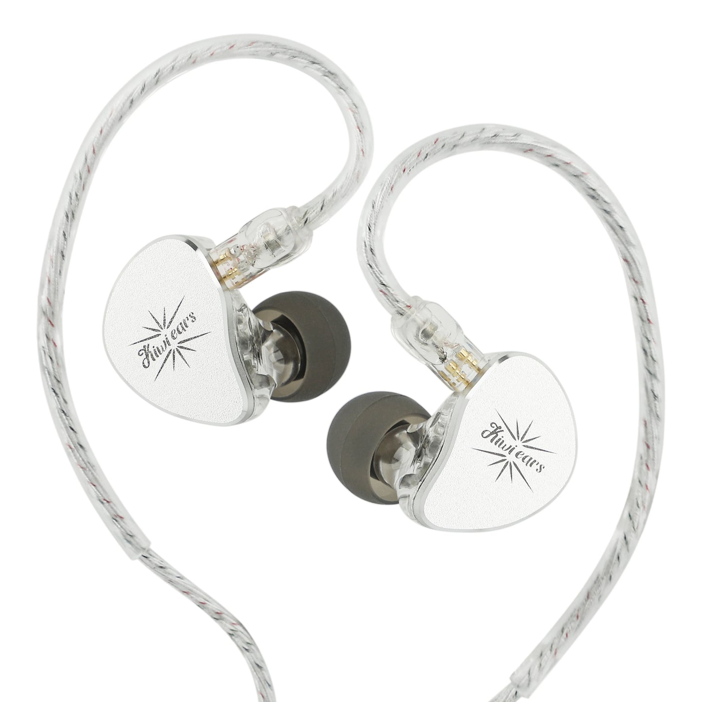 Kiwi Ears Belle 10mm DLC Dynamic Driver in-Ear Monitor, HiFi Wired Earbuds with Dual Silver-Plated Cables, Professional  linsoul
