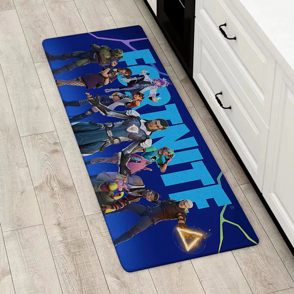 Capacho de Entrada Fortnites, Jogo Popular, Tapete Antiderrapante para Cozinha, Sala de Estar, Varanda e Casa de Banho, Tapete de Chão