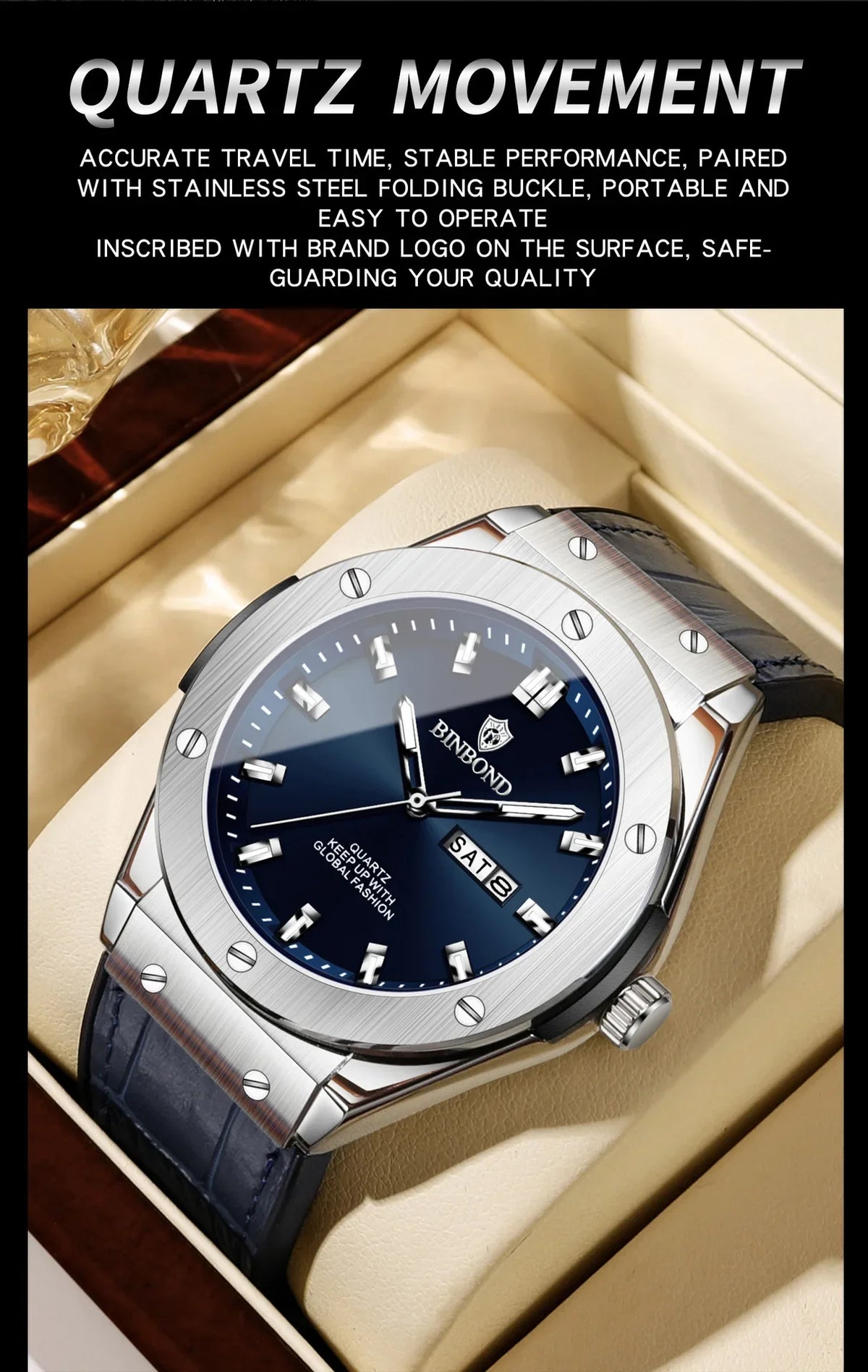 Montre en cuir pour homme, style décontracté et professionnel, montre de luxe pour homme, montres automatiques, montres-bracelets à quartz tendance pour homme, Relojes De Hombre