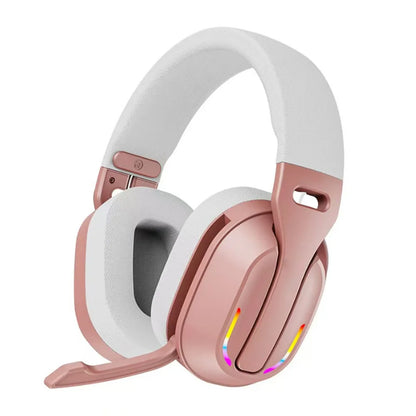 Wireless Headset B500 RGB Noise Cancelling Gaming Headphones 60H Playtime BTV5.4 & HD Sound Stereo Music Game Earphone